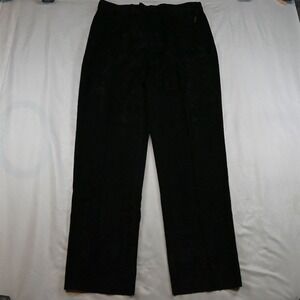 NEW‎ Linea Naturale 40 Black Corduroy Flat Front Dress Pants